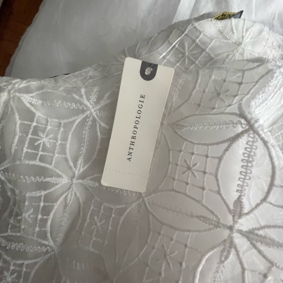 NWT Anthropologie white lace tiered maxi skirt - Picture 10 of 11